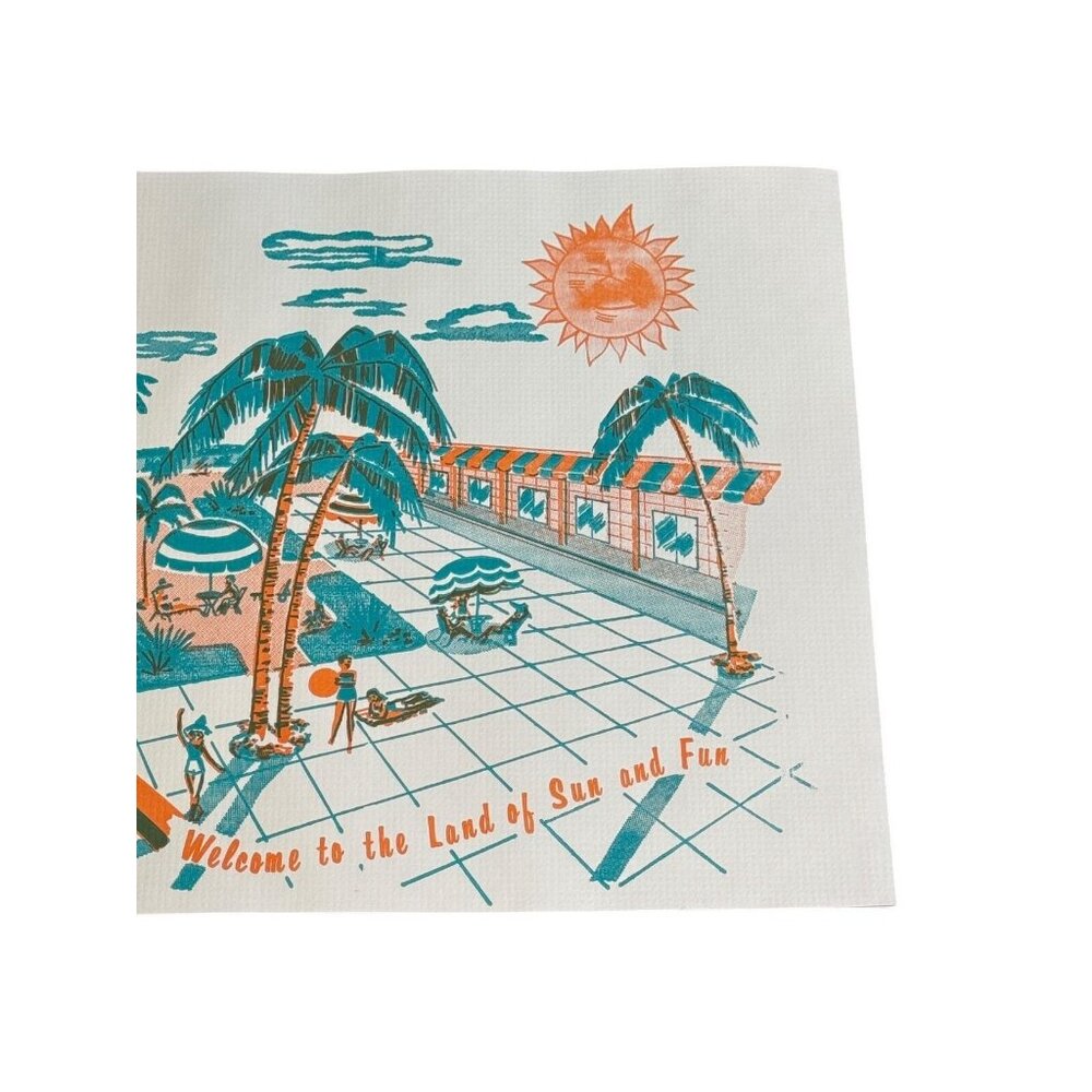 20 Vintage Paper Bathmat Bath Mat Smith-Lee Co. Florida 14 1/4" x 20 1/2" - Picture 12 of 16